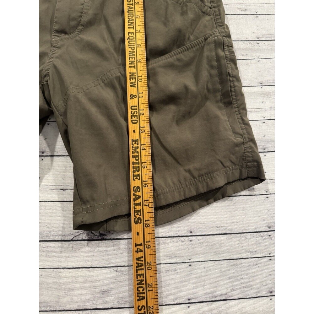 KUHL Mens Renegade Shorts Sz 32 Olive Green Hiking Zip Pockets Stretch Outdoor - Picture 11 of 16